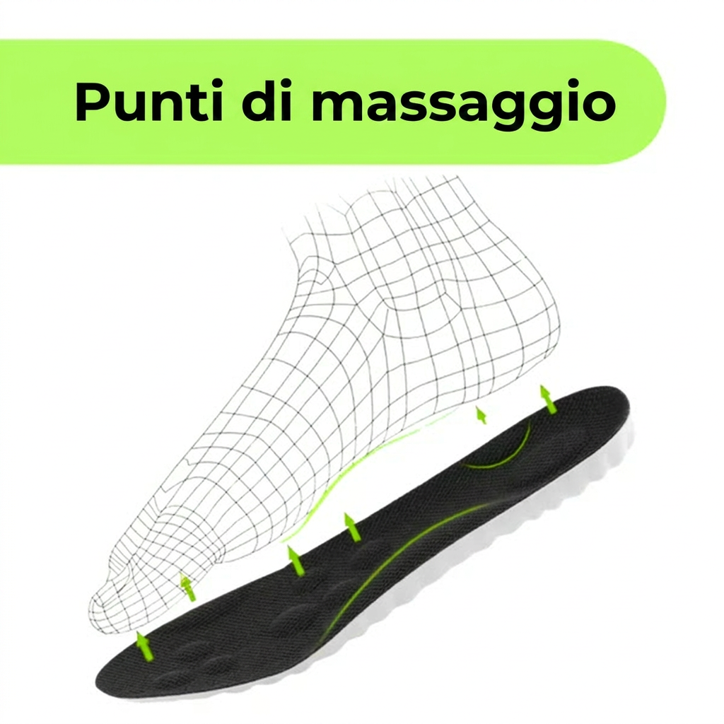 Solette Ortopediche PlantaFlex® | Sollievo Immediato da Dolori Plantari e Stanchezza ai Piedi
